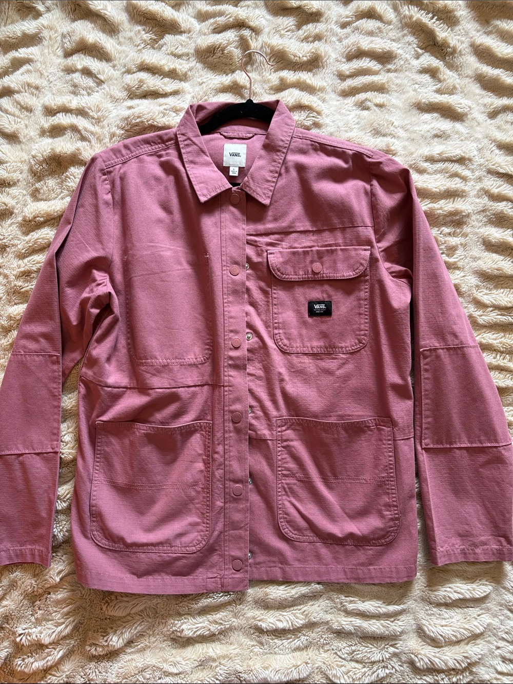 Vans Dusty Rose Utility Jacket with Front Pockets